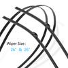 For Volkswagen VW Touareg Porsche Cayenne 2008~2018 Front Rear Wiper Blades Cutter Back of Window Brushes Cleaning