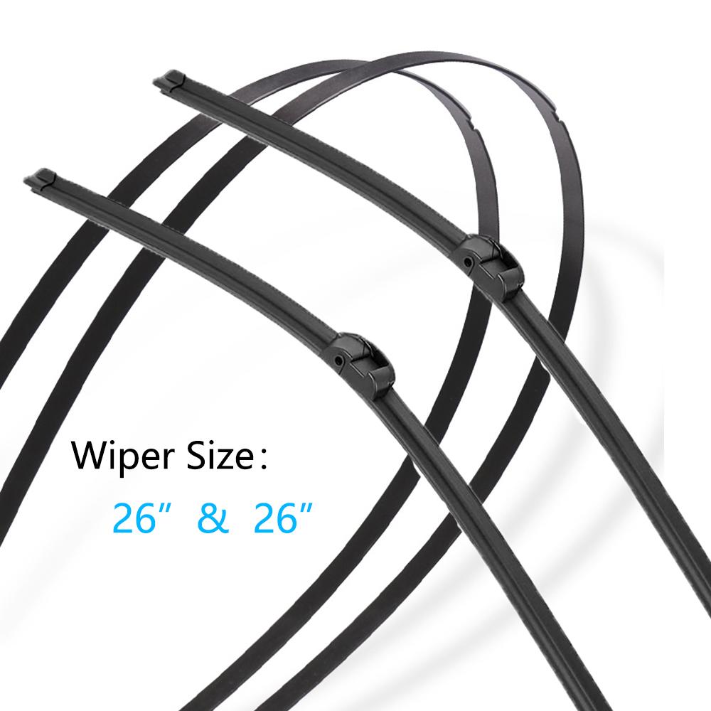 For Volkswagen VW Touareg Porsche Cayenne 2008~2018 Front Rear Wiper Blades Cutter Back of Window Brushes Cleaning