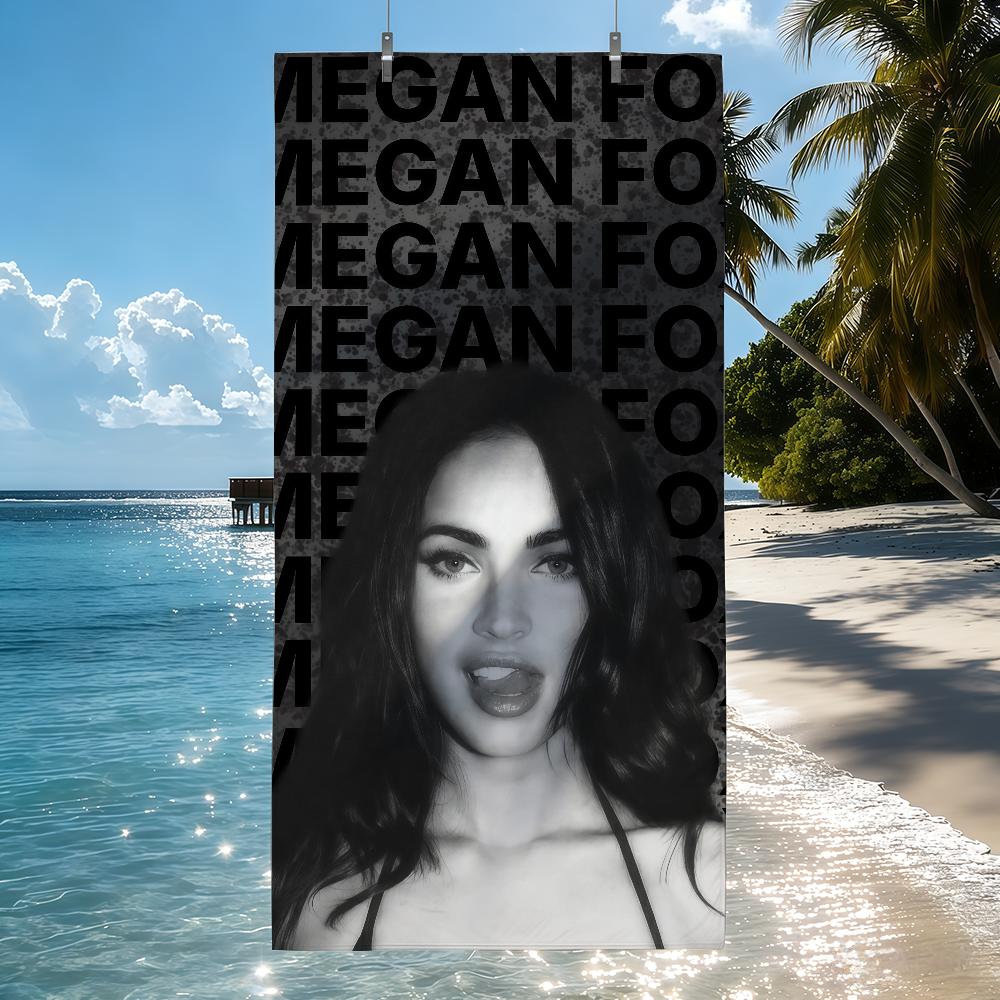 Actor Megan Fox Towel Beach Towel Travel Lightweight Skin Friendly for Pool Beach Camping Cruise Summer