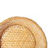 Bamboo bread basket, round 22cm, beige