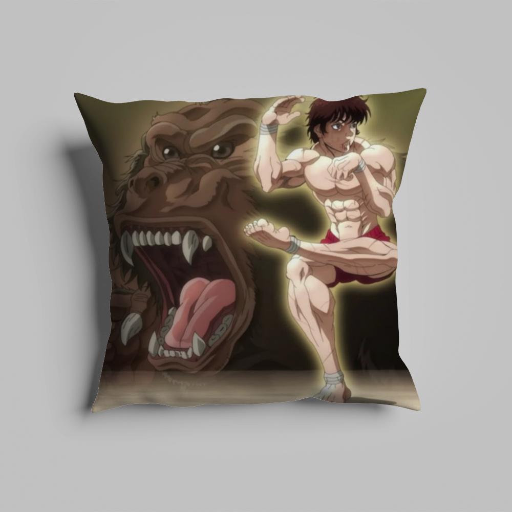 Pillow Case luxurious home office, sofa decorative Multi sized car seat cushions, pillowcases B-Baki the G-Grappler