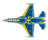 Platz Japan Air Force 3rd Air Wing 50th Anniversary Commemorative Paint Canopy Masking Sticker Plastic Model Kit 1/144 Self-Defense F-2A Scheme,
