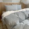 Nordic Sling Cotton Pink Stripes Duvet Cover 150x200 Size Girl's Room Housse Skin Friendly Breathable Comforter Sets