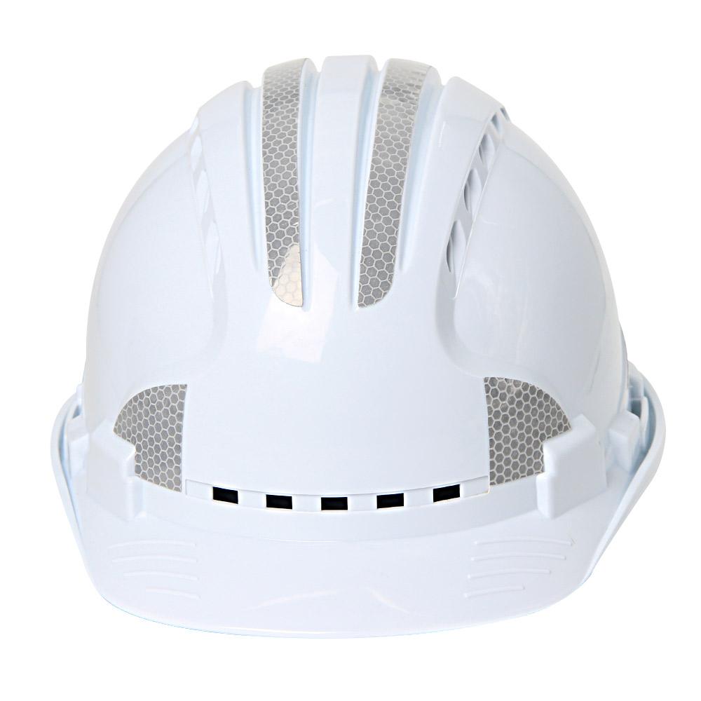 Construction Safety Helmet ABS Breathable Safety Helmet with Reflective Stickers Engineer Work Hat Head Protection Rescue Hat