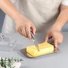 304 Stainless Steel Butter & Cheese Storage Dish with Clear Cover