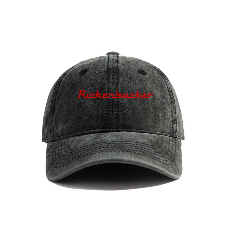 Rickenbacker Distressed Baseball Cap Cool Men Retro Outdoor Summer Adjustable Gift Dad Hat MZ-642