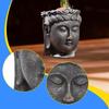 Buddha Head Planter Flower Container Figurine Crafts Pot Plant for Living Room