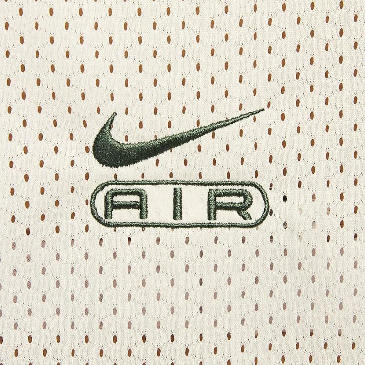 Nike Gilet casual senza maniche traspirante in rete con stampa di lettere girocollo da donna Top Avorio Chiaro FN2257-110