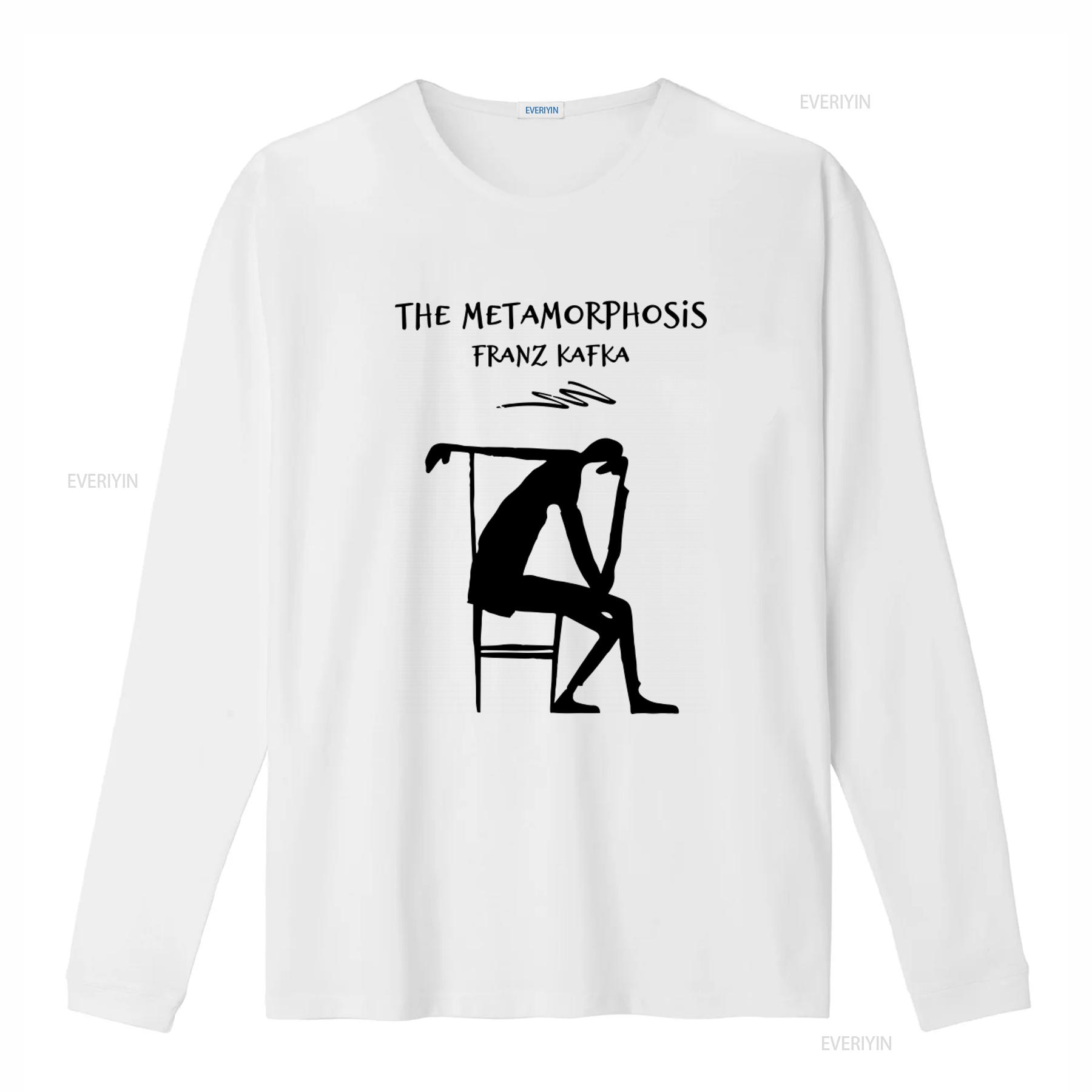 

Franz Kafka The Metamorphosis T shirt Literary Art Design for Book Lovers vintage Washed Versatile designer clothes streetwear S