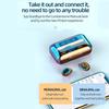 Wireless BT5.0 Earbuds Digital Earphones Noise Resuction with LED Power Display Charging Box Built in Mic Support Phone