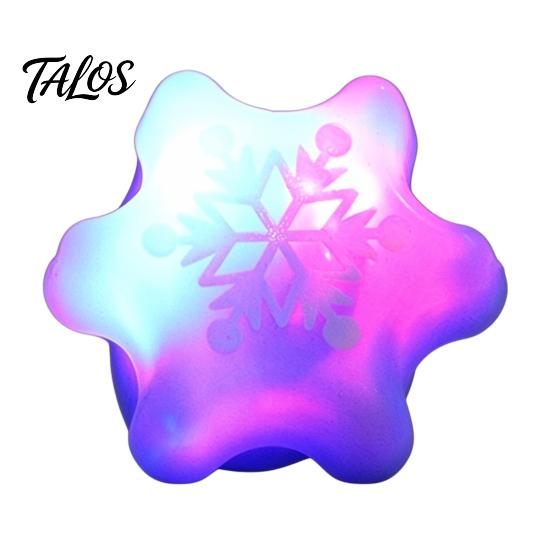 Holiday Event Raffle Gifts Christmas Light Up Rings, Glow in The Dark Party Supplies, Funny Favors for Kids Santa Snowman Tree Snowflake LED Flashing