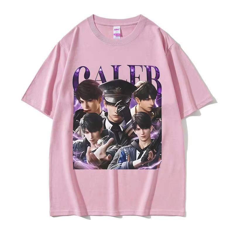 2025 Summe Funny Girl Dinner Love and Deepspace Caleb Graphic Men Women Vintage Aesthetic 100 Pure Cotton Printed Tshirt Y2k