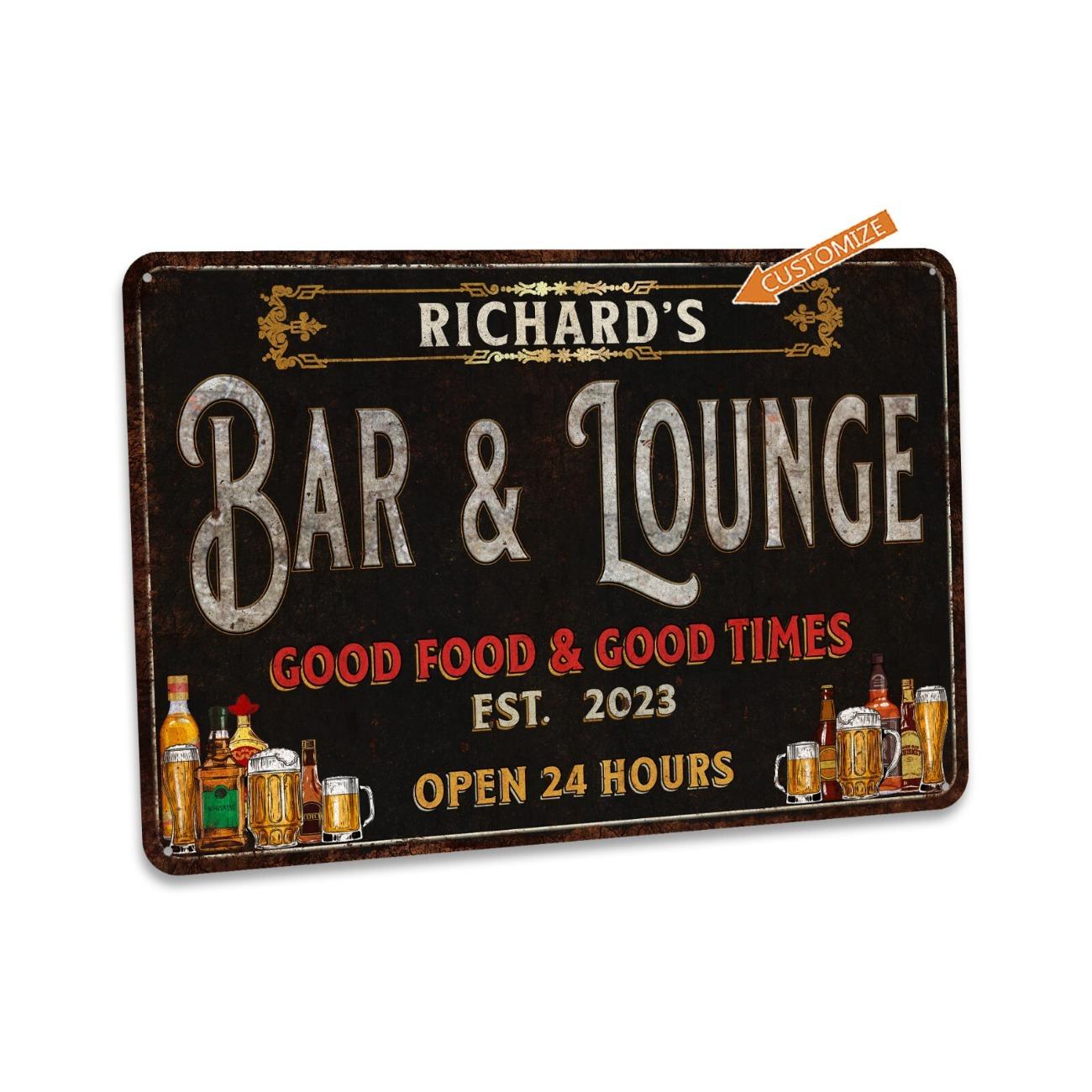 

Custom Metal Bar Sign for Lounge Wall Decor 20x30cm білий