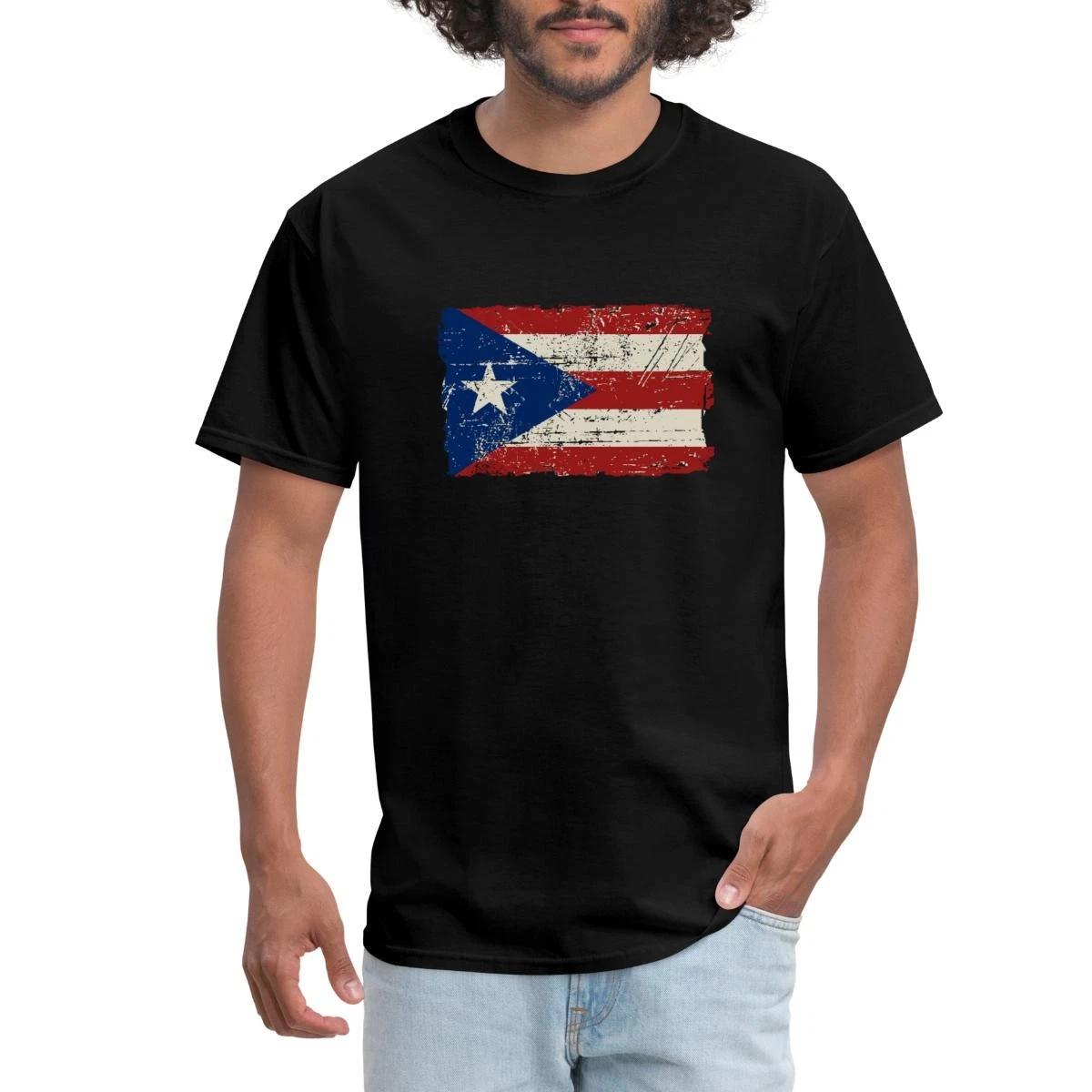 Puerto Rico Vintage Flag Men s T-Shirt L