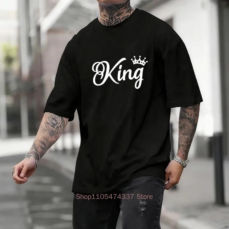 King Printing Unisexs Tshirt Casual Cotton Short Sleeve Outdoors Sports Jogging Loose Tees Daily Street Highquality Tshirt Summer