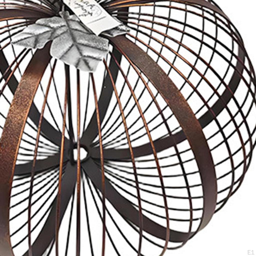 Halloween Pumpkin Decoration Iron Decor Collectible Farmhouse Thanksgiving Tabletop Ornament