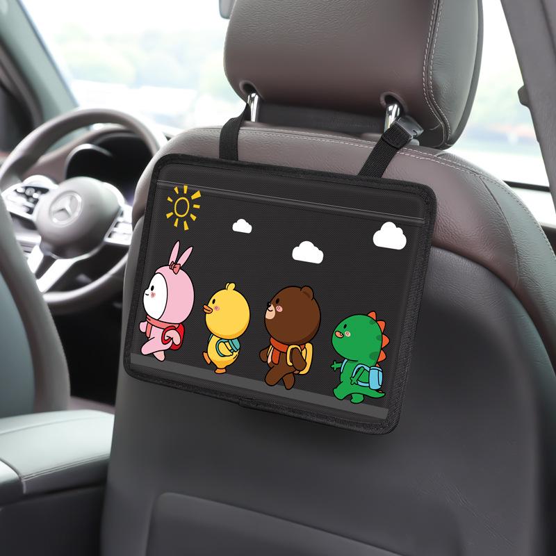 Регулируемый автомобильный держатель для iPad и телефона - мультяшный дизайн 29X22 cm
