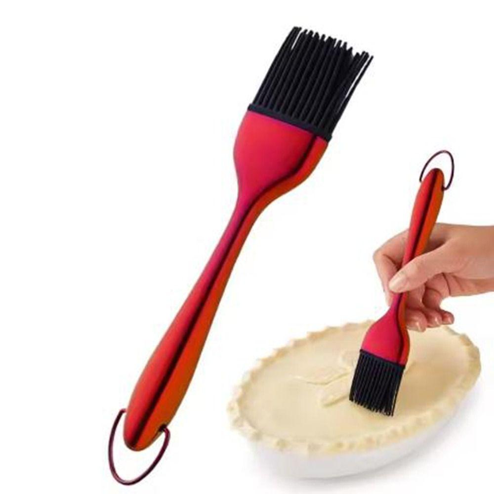 Heat Resistant BBQ Grill Oil Sauce Brush Hangable Pastry Brushes Durable Oil Brushes  BBQ Tools