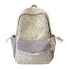 Schoolbag Korean Version Ins Sweet Floral Versatile Backpack Women's Fashion Lightweight Casual Versatile Large-capacity Student Schoolbag
