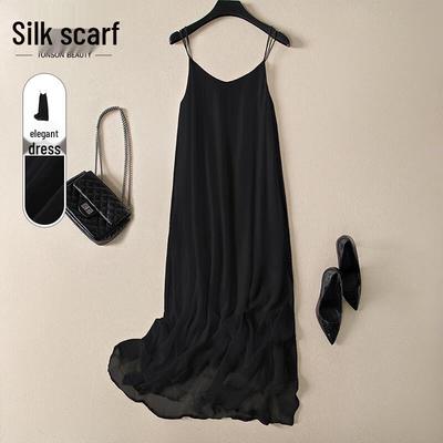Simple A-Line Camisole Midi Dress