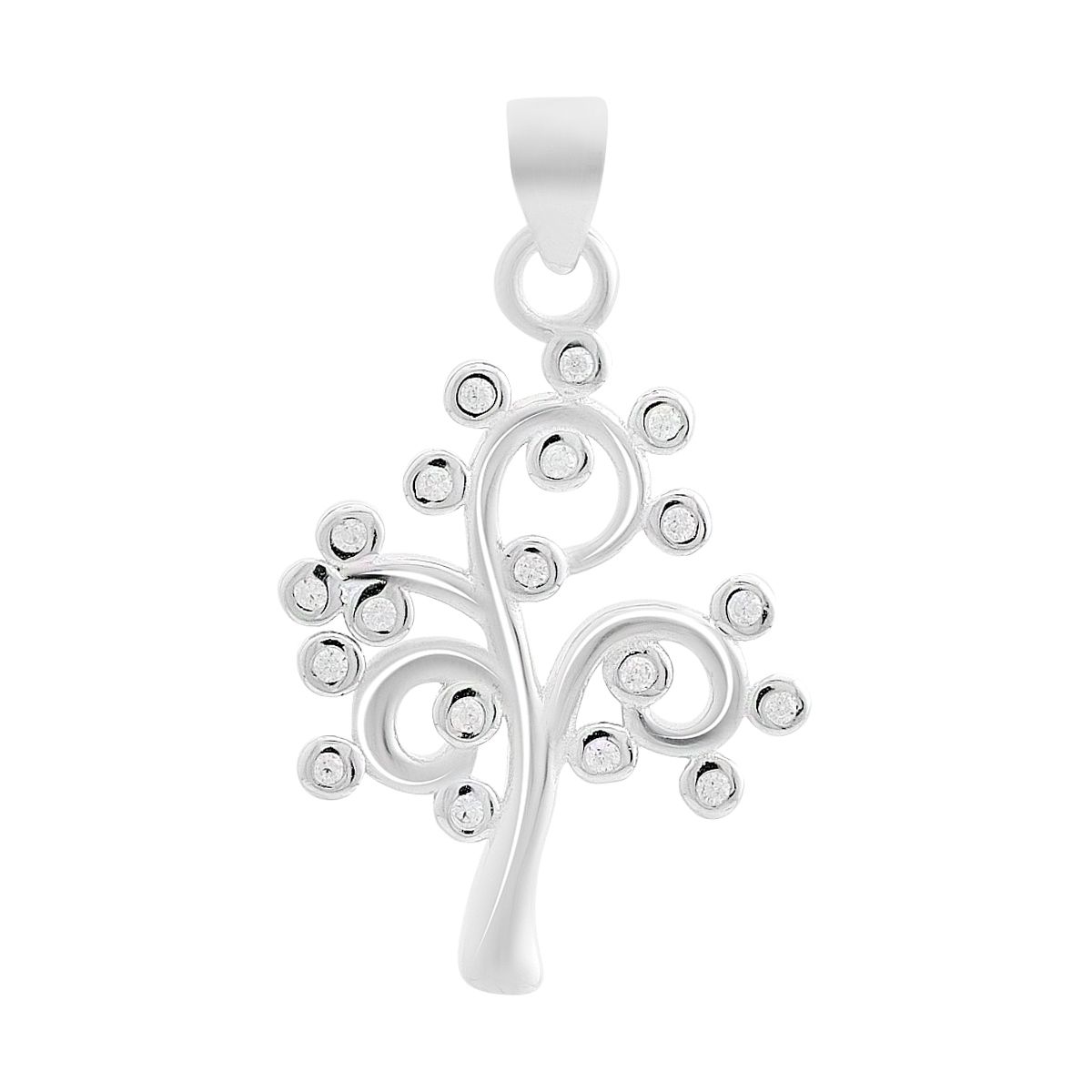 

Silver pendant with cubic zirkonia (2208884) білий