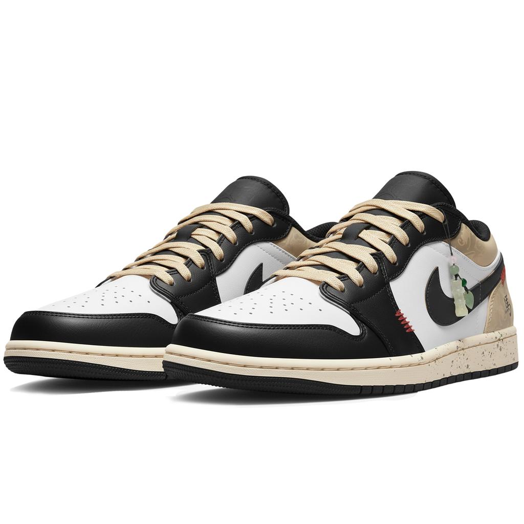 Jordan Air Jordan 1 Low Third Lab, Year Of The Horse Yu Ma Tian Fu, Abrasion-Resistant Low-Top Sneakers DC0774-101 (Team-S-BOX)-Random Packaging Bags