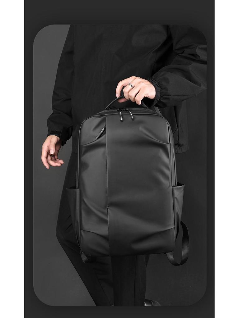 Unisex Large Capacity Fashion Backpack: Trendy, Waterproof, High-End Commuter and Travel Bag with Laptop Compartment