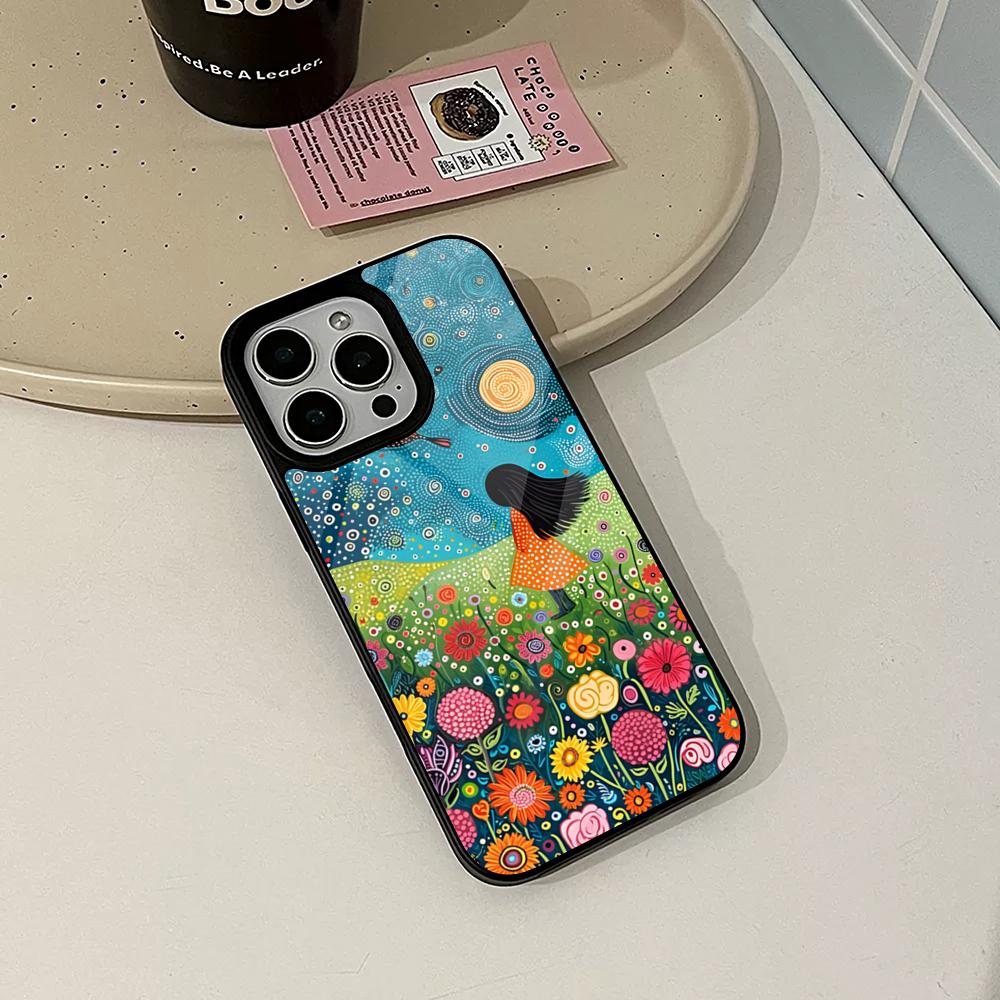 Yayoi Kusama Phone Case for Iphone 17 16 15 14 Air 13 12 11 Pro Max Mini Plus Fundas Shell PC+TPU Cover