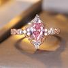 Vintage Wassertropfen Lila Kristall Stein Verlobungsring für Frauen Grün Zirkon Band Ringe Silber Farbe Hochzeit Schmuck Zubehör