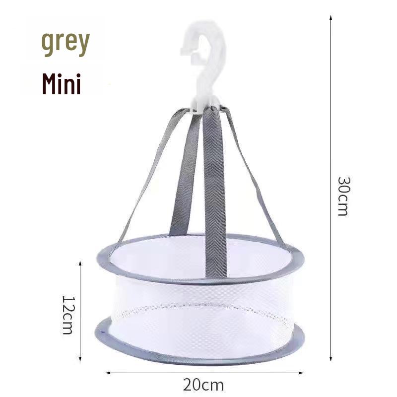 Multifunctional Anti-Deformation Drying Basket: New Enclosed Zipper Net Bag for Clothes, Anti-Mosquito, and Vegetable Drying.