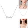 Barbie Alphabet Necklace Stylish And Sweet Stainless Steel Jewelry