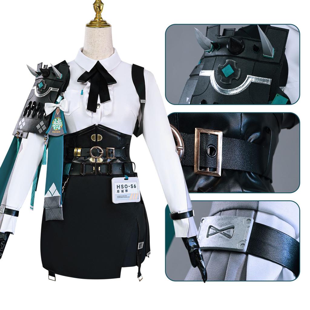 Game Zenless Zone Zero Tsukishiro Yanagi Cosplay Costume Uniform Halloween Party for Women Men Carnival Props