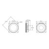 2pcs/lot 40mm Internal Magnetic Speaker Full Frequency Speaker 16 Core 4 Euro 5W Square Bluetooth Speaker