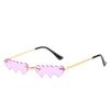 2020 Sunglasses, Funny Heart-To-Heart Sunglasses, Personalized Exaggerated Ripple Sunglasses For Women