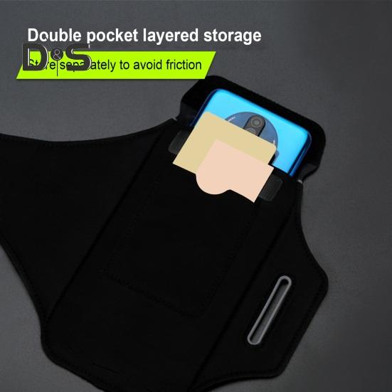 Mobile Phone Arm Bag 6.8 Inch Cellphone Storage Bag Touch Screen Water Resistant Outdoor Sport Jogging Hiking Running Phone Armband Phone Holder with
