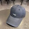 Casual Unisex Cotton Baseball Cap With Adjustable Fit And Embroidered Letter Pattern For Summer And All Seasons