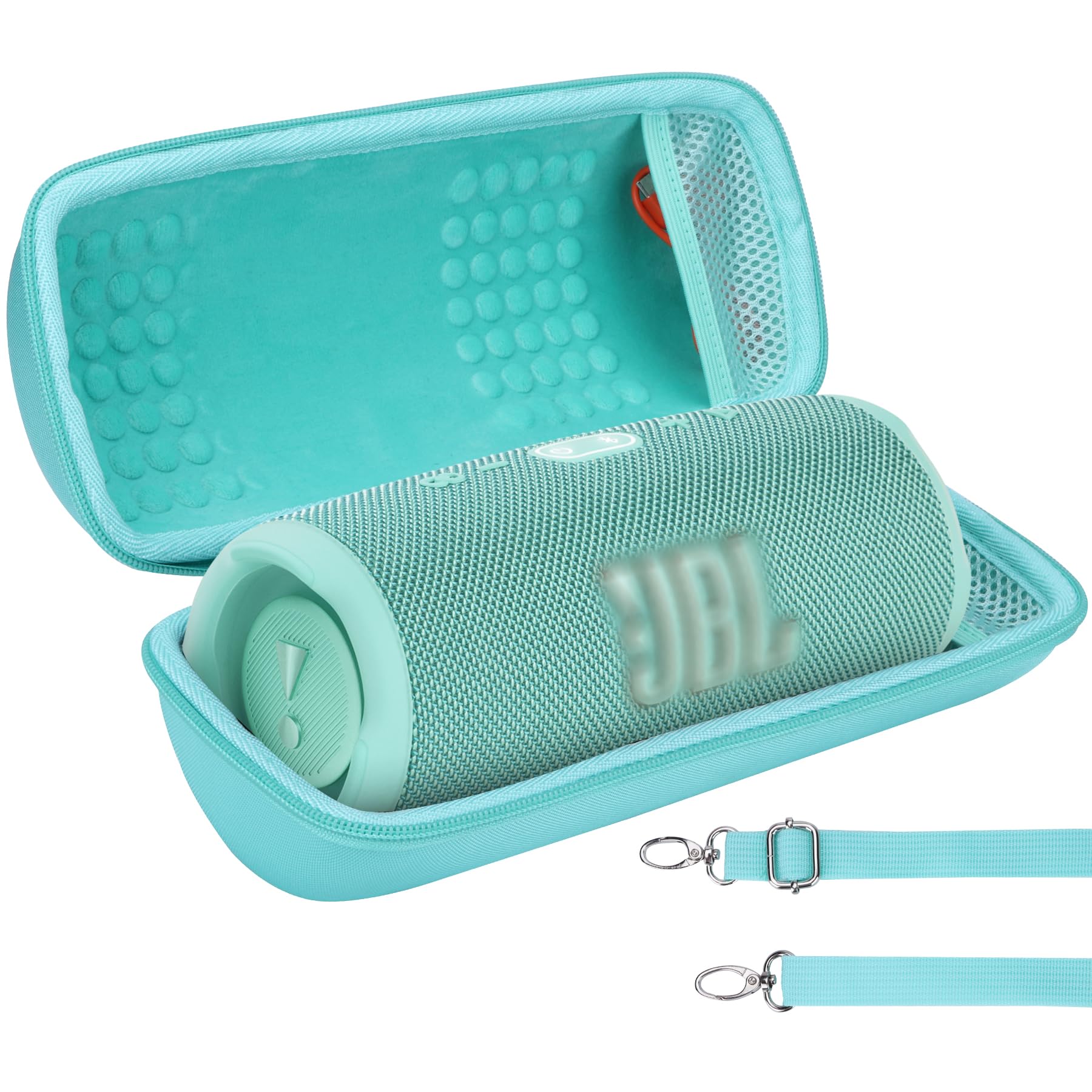

Lebakort Storage Case Compatible with CHARGE5 CHARGE4 Waterproof Bluetooth Portable Speaker (Mint Green Case)