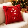 Breathable Bowknot Pillow Cover 45x45cm Plush Pillow Case Christmas Pillowcases  Christmas Decor
