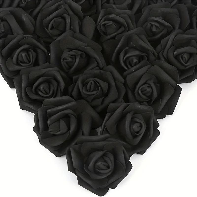 12/20Pcs 7cm Christmas Snow White foam Flower Xmas Tree Rose For Home Decoration Wedding Decor Navidad New Year Party DIY Gift