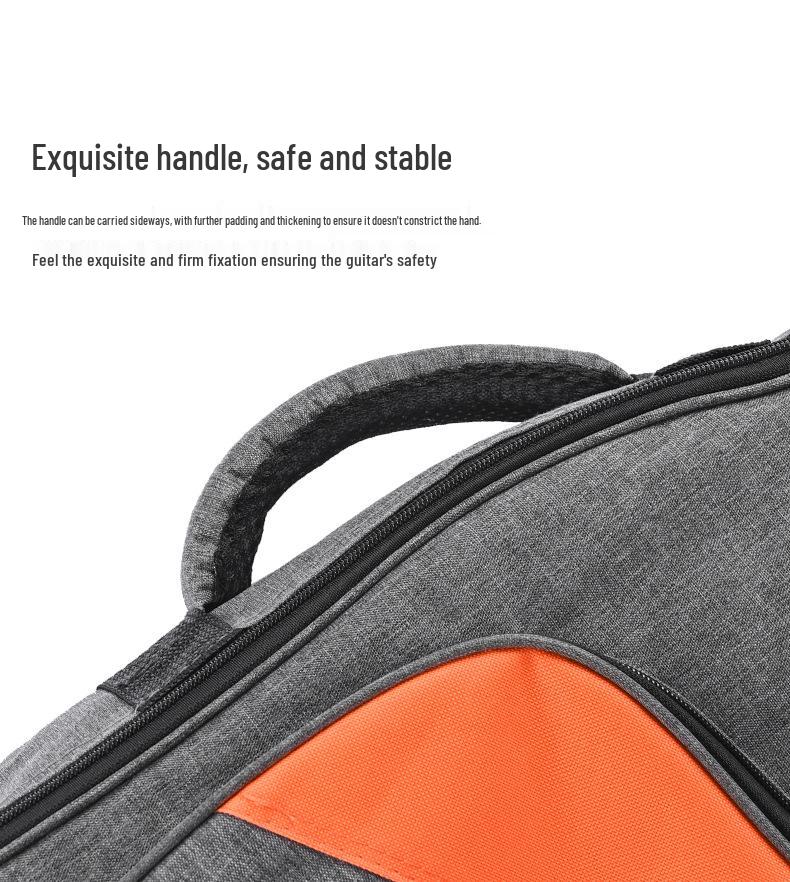 40/41-Inch Thick Padded Acoustic Guitar Backpack with Double Shoulder Straps