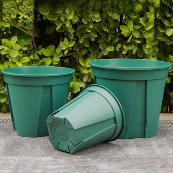 Breathable Control Flower Pot with Air Pruning Design Resin Planter for Blueberries Strawberries Roses Drainage Holes Thickened Beginner Plant Pot for