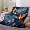1pc Whimsical Dance of Hummingbirds Blanket Soft & Cozy, Perfect Gift ,Living Room, Travel, Camping, Car Blankets