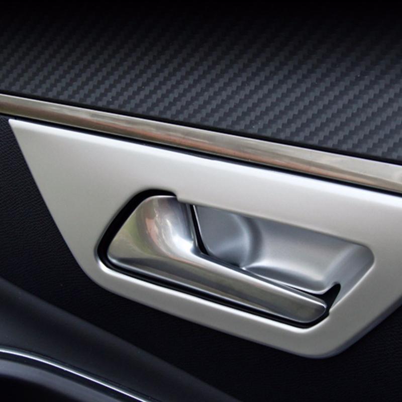 For Peugeot 3008 5008 GT Hybrid 2016-  ABS Car Styling Inner Door Handle Bowl Cover Trim Stickers Interior Accessories