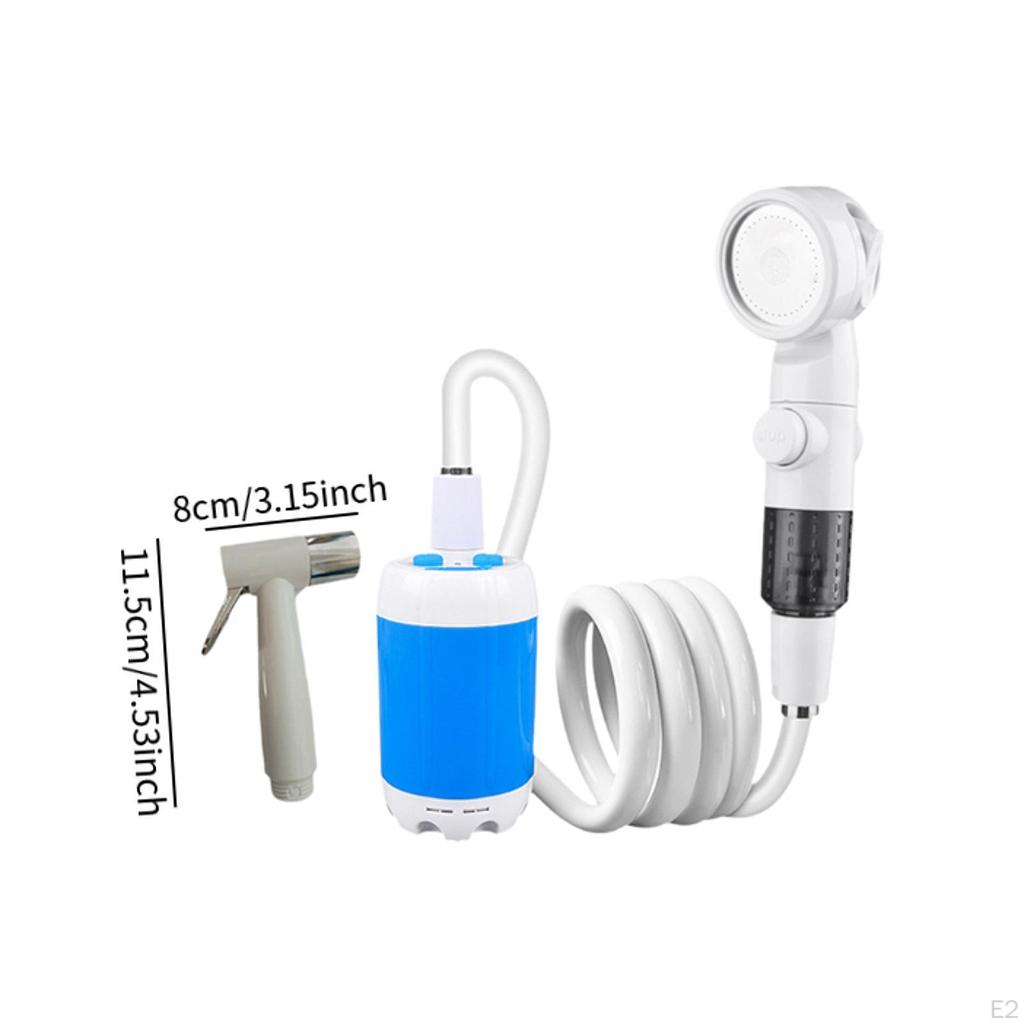 Portable Camping Shower Compact Electric Pump for RV Gardening Beach