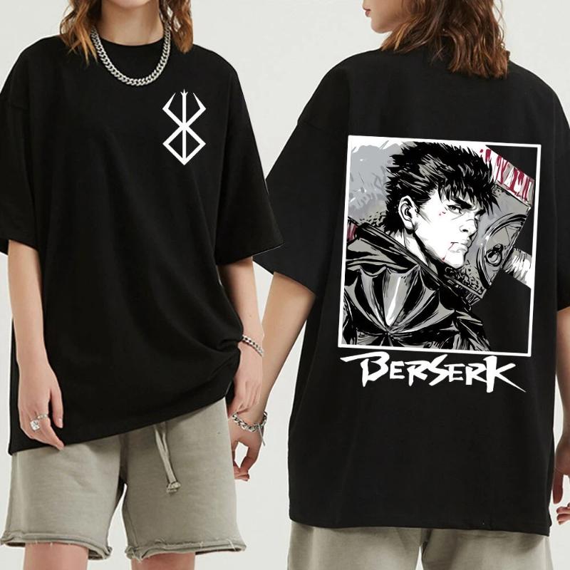 Men Women T-Shirt Anime Guts Griffith Cotton T Shirt Harajuku Funny Berserk T-Shirt Printed Clothes Hip Hop Tops Tees Summer Tops LOTA