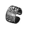 Niche Men's Adjustable Engravable Thai Silver Ring - Aged Retro Fashionable Personality Ring