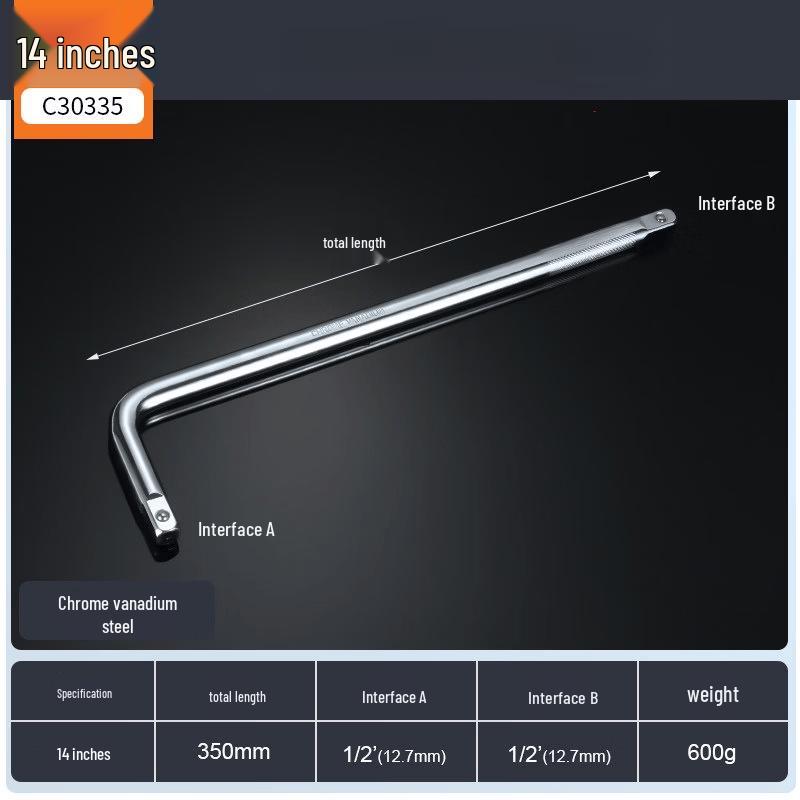 L-Type Heavy-Duty Socket Breaker Bar