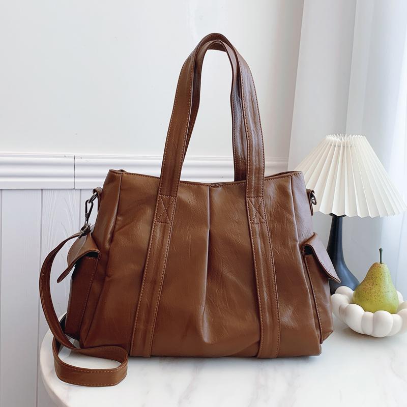 Women's Minimalist Handbag, Large-capacity Shoulder Bag, Vintage Handbag, Women's Handbag, Fashionable Daily Shoulder Bag