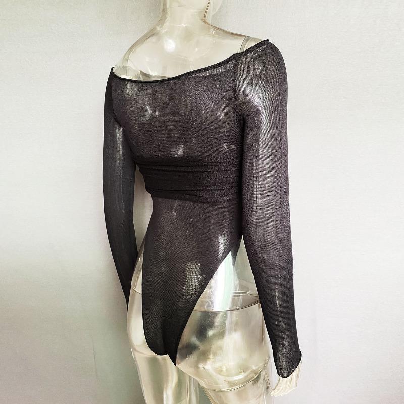 Spring and Summer Women's One Neck Sheer Triangle One-piece Top