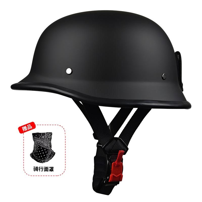 16 Motorcycle Helmet German Style Half Helmet Shell Helmet Retro Face Helmet for Cruiser Scooter Chopper 1